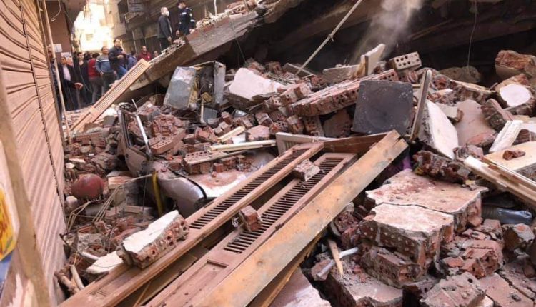 إنهيار منزل بالمحلة