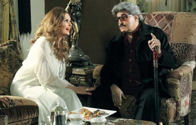 الفنان سمير غان ويسرا ارشيفية